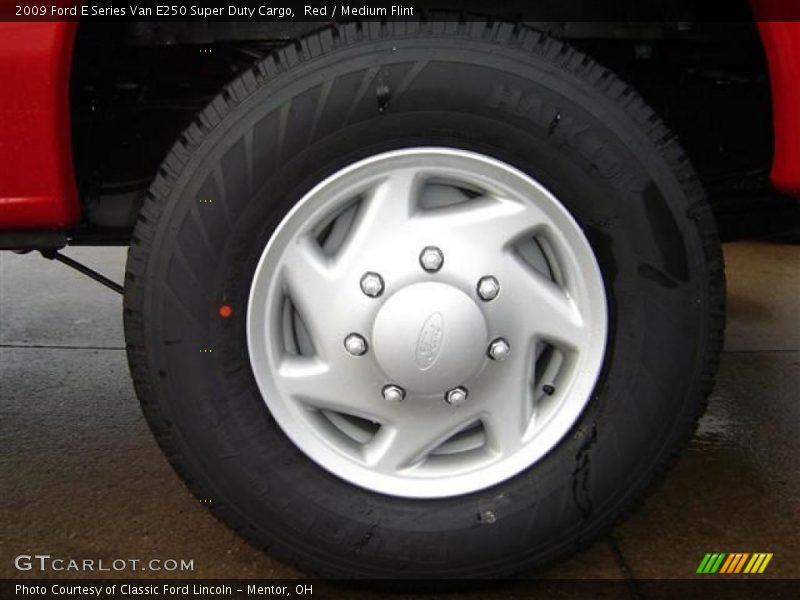 Red / Medium Flint 2009 Ford E Series Van E250 Super Duty Cargo
