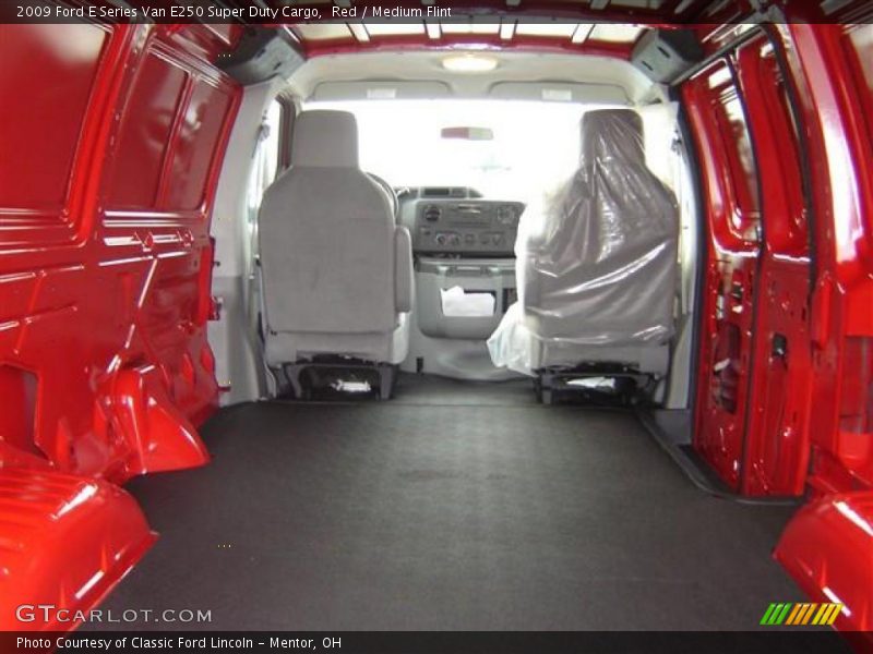 Red / Medium Flint 2009 Ford E Series Van E250 Super Duty Cargo
