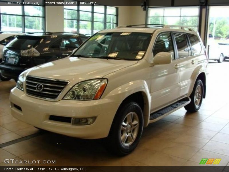 Blizzard White Pearl / Dark Gray 2007 Lexus GX 470