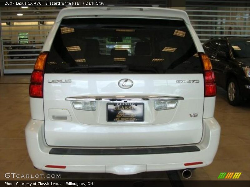 Blizzard White Pearl / Dark Gray 2007 Lexus GX 470