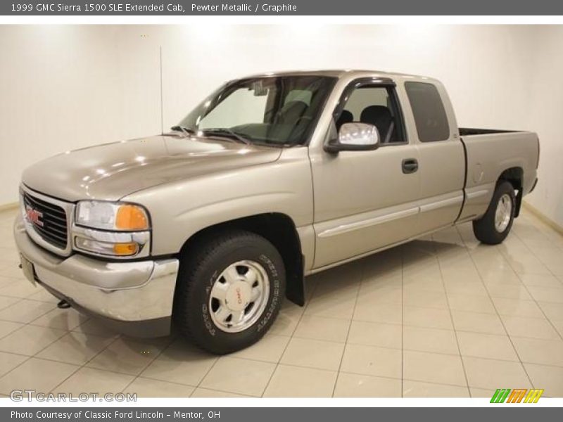 Pewter Metallic / Graphite 1999 GMC Sierra 1500 SLE Extended Cab