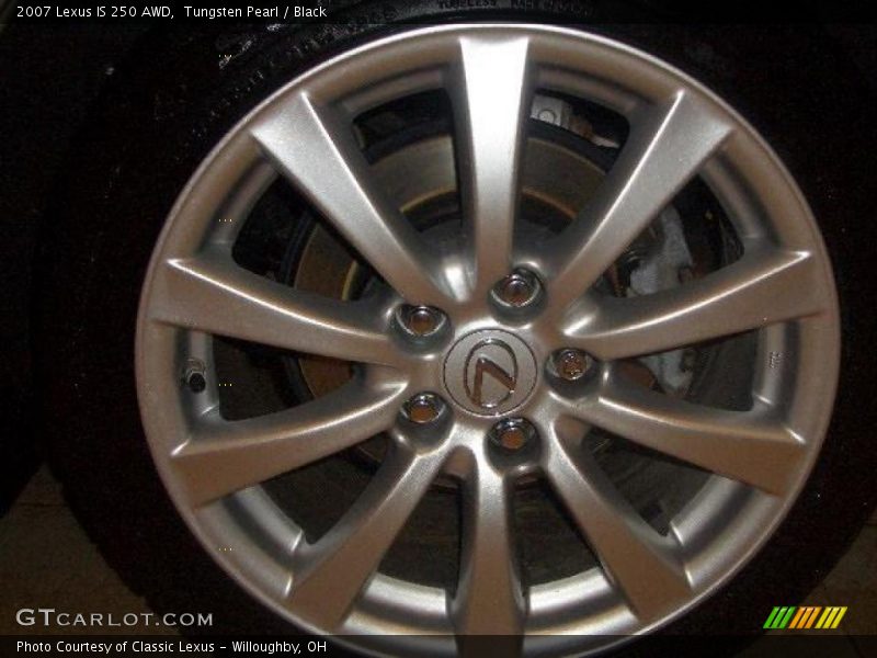 Tungsten Pearl / Black 2007 Lexus IS 250 AWD