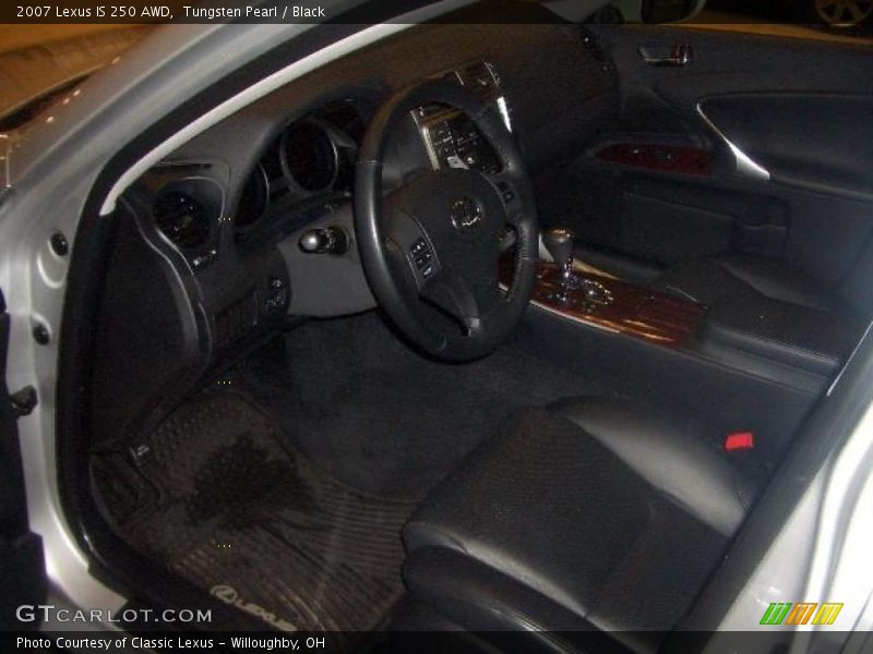 Tungsten Pearl / Black 2007 Lexus IS 250 AWD