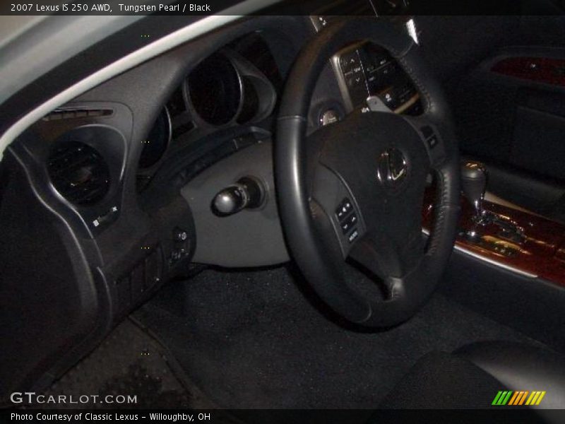 Tungsten Pearl / Black 2007 Lexus IS 250 AWD