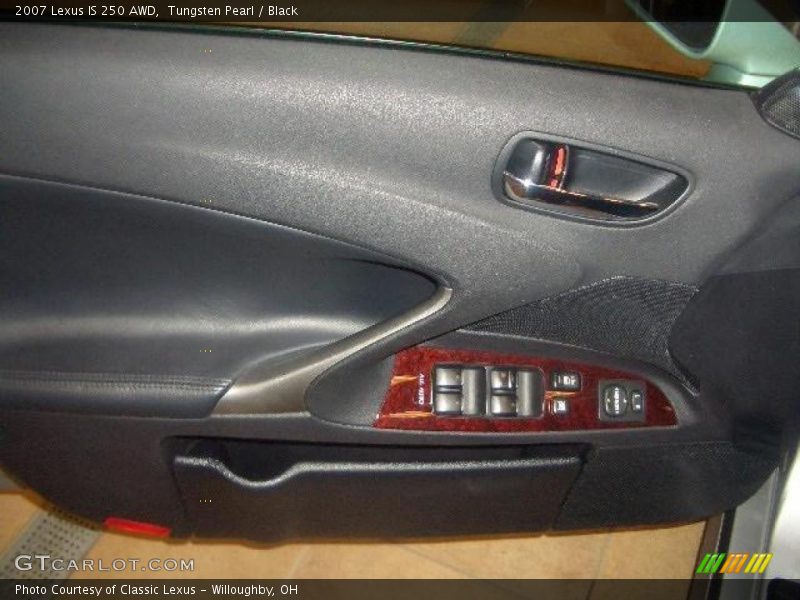 Tungsten Pearl / Black 2007 Lexus IS 250 AWD