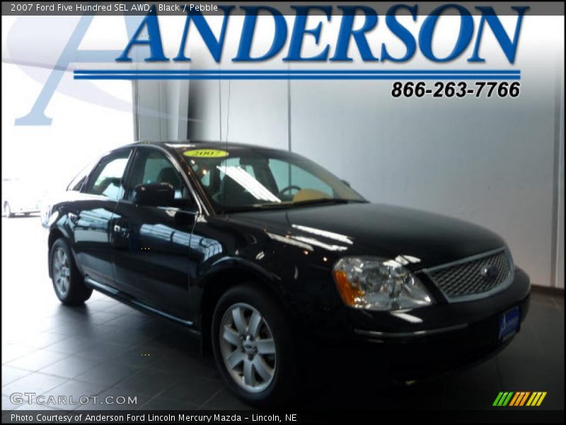 Black / Pebble 2007 Ford Five Hundred SEL AWD