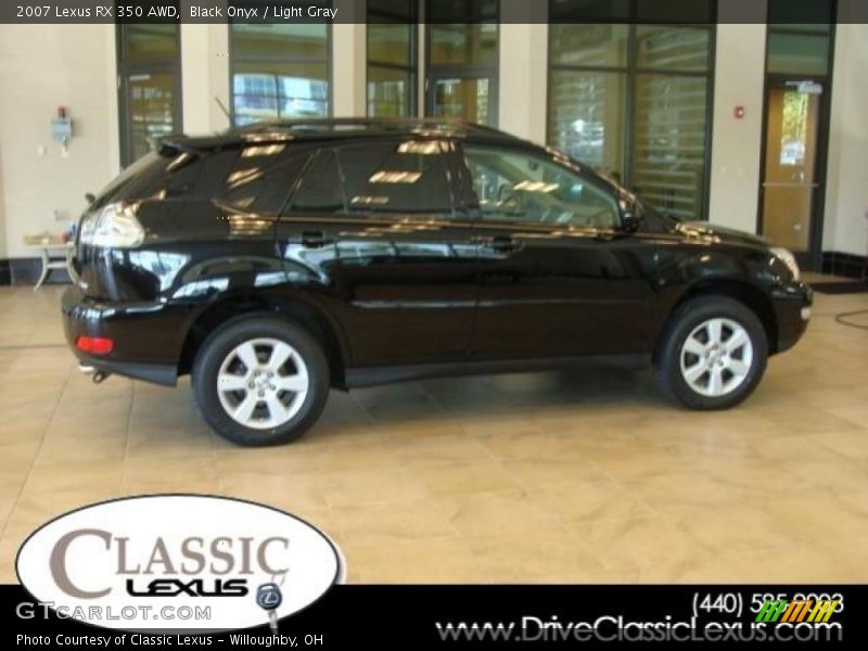Black Onyx / Light Gray 2007 Lexus RX 350 AWD