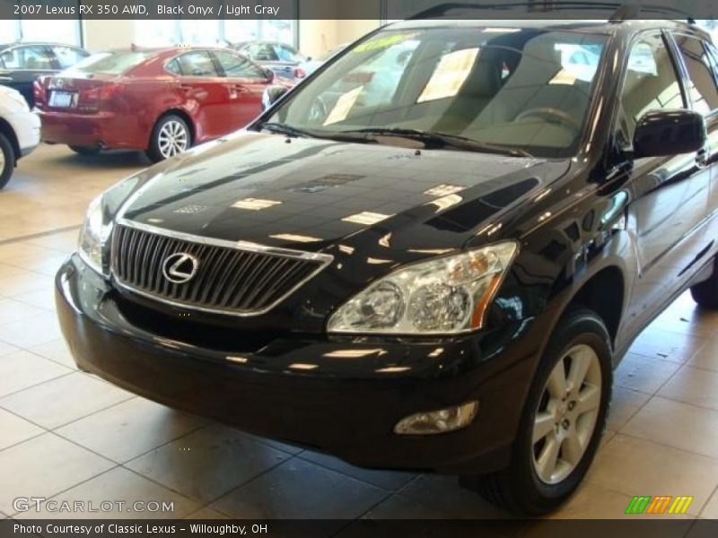 Black Onyx / Light Gray 2007 Lexus RX 350 AWD