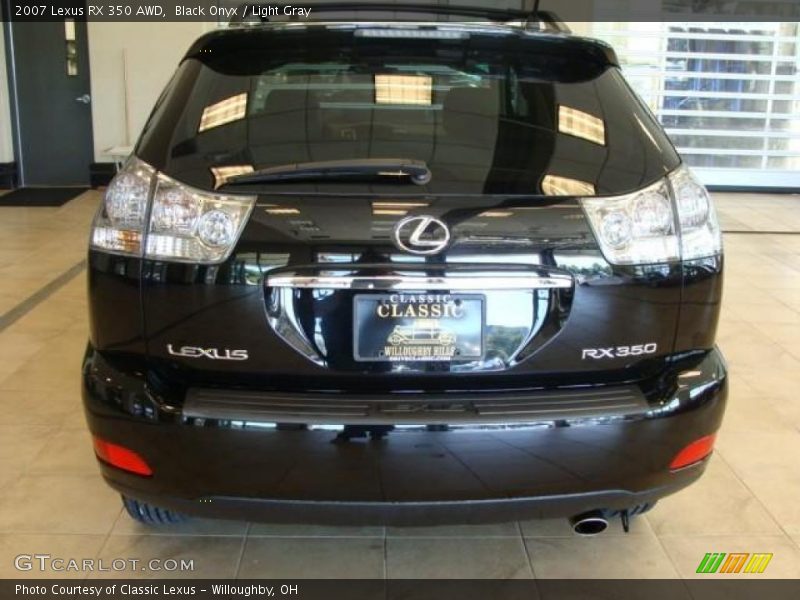 Black Onyx / Light Gray 2007 Lexus RX 350 AWD
