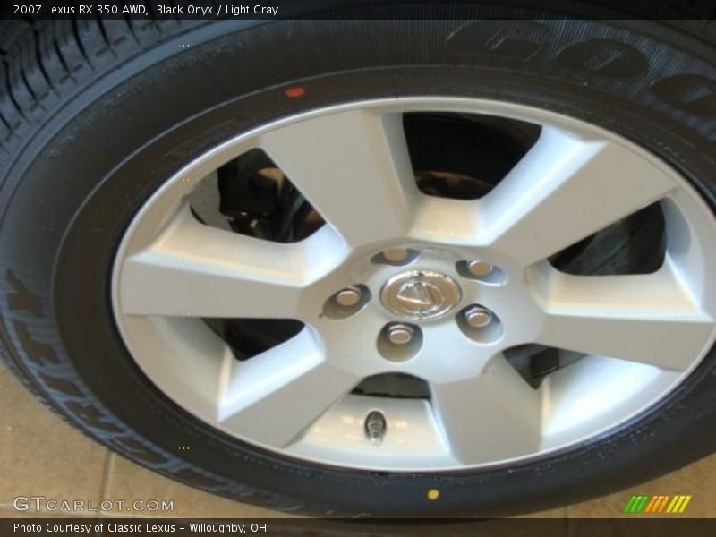 Black Onyx / Light Gray 2007 Lexus RX 350 AWD