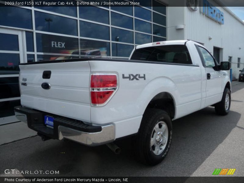 Oxford White / Stone/Medium Stone 2009 Ford F150 XLT Regular Cab 4x4