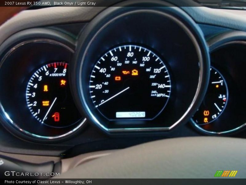 Black Onyx / Light Gray 2007 Lexus RX 350 AWD