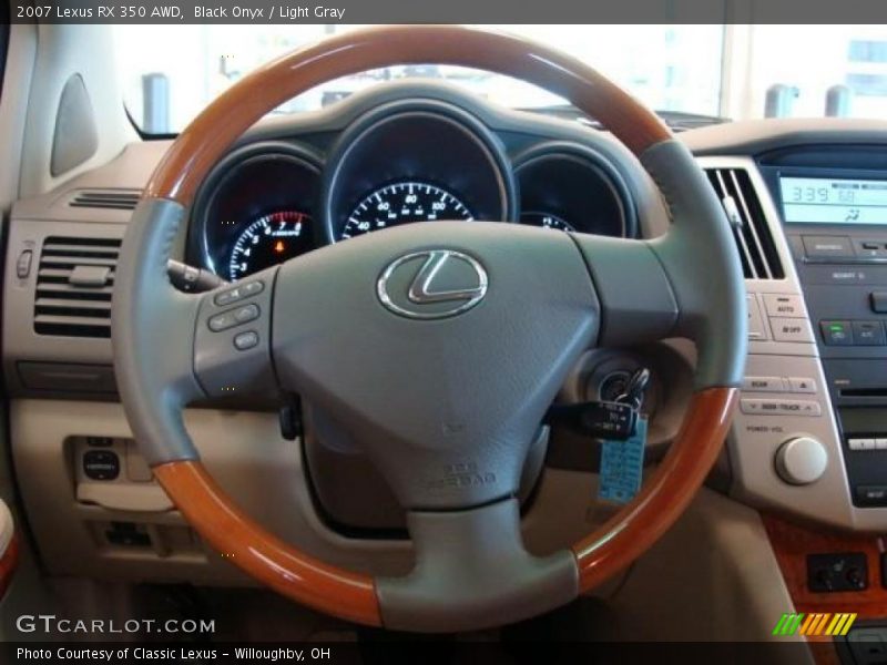 Black Onyx / Light Gray 2007 Lexus RX 350 AWD