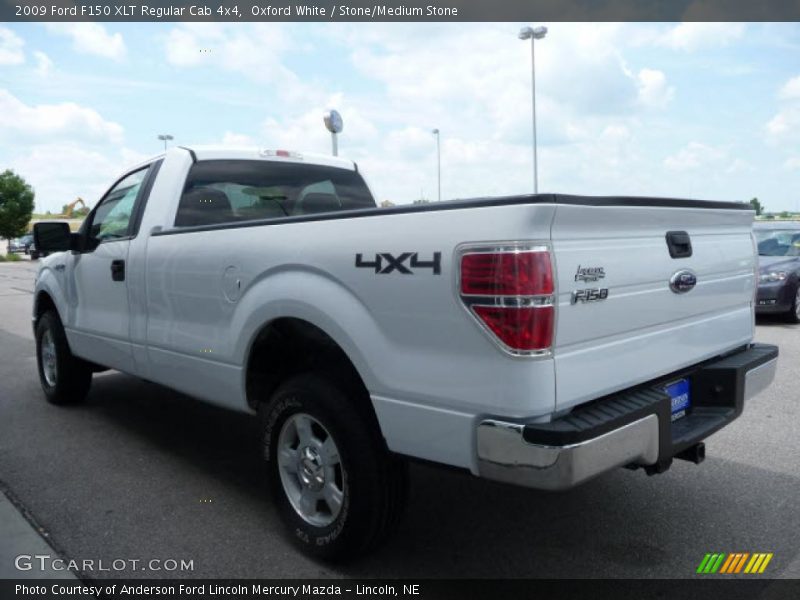 Oxford White / Stone/Medium Stone 2009 Ford F150 XLT Regular Cab 4x4