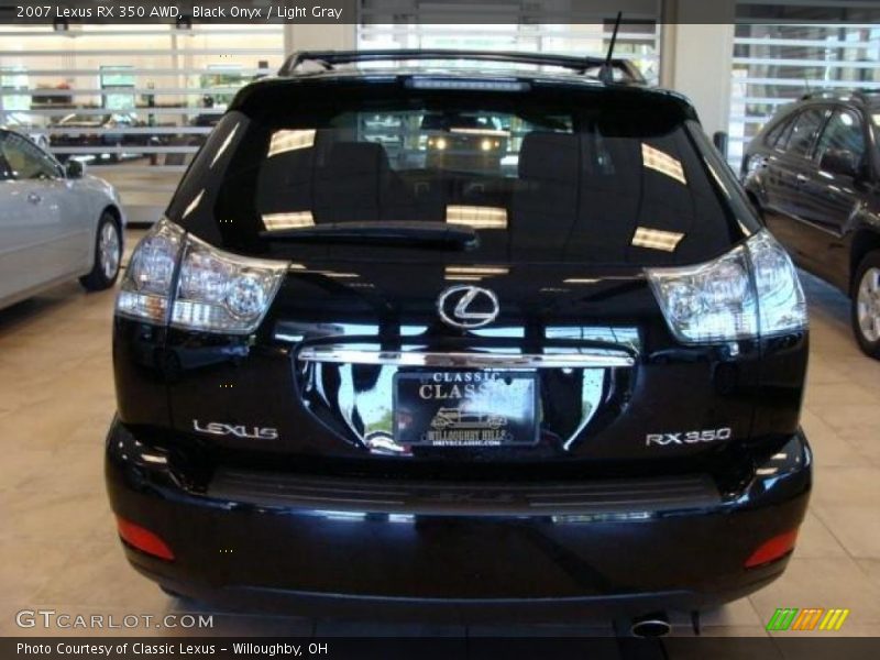 Black Onyx / Light Gray 2007 Lexus RX 350 AWD