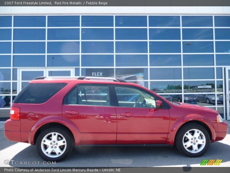 Red Fire Metallic / Pebble Beige 2007 Ford Freestyle Limited