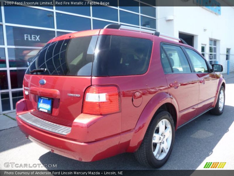 Red Fire Metallic / Pebble Beige 2007 Ford Freestyle Limited