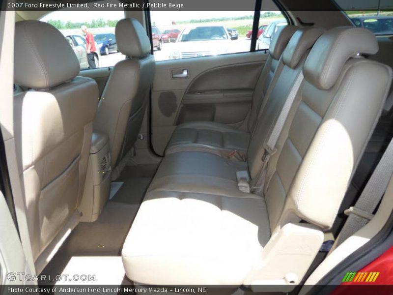 Red Fire Metallic / Pebble Beige 2007 Ford Freestyle Limited