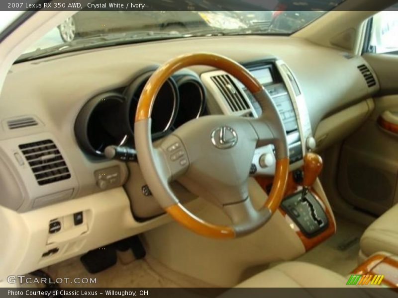Crystal White / Ivory 2007 Lexus RX 350 AWD