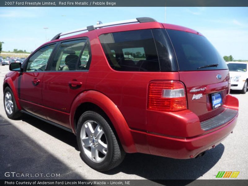 Red Fire Metallic / Pebble Beige 2007 Ford Freestyle Limited