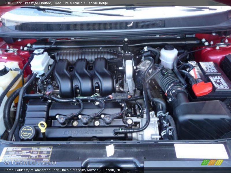 Red Fire Metallic / Pebble Beige 2007 Ford Freestyle Limited