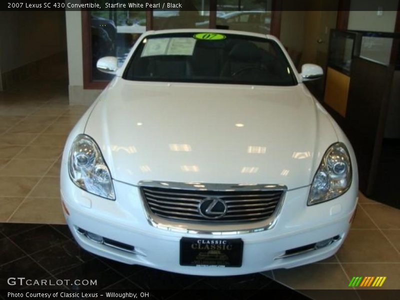 Starfire White Pearl / Black 2007 Lexus SC 430 Convertible