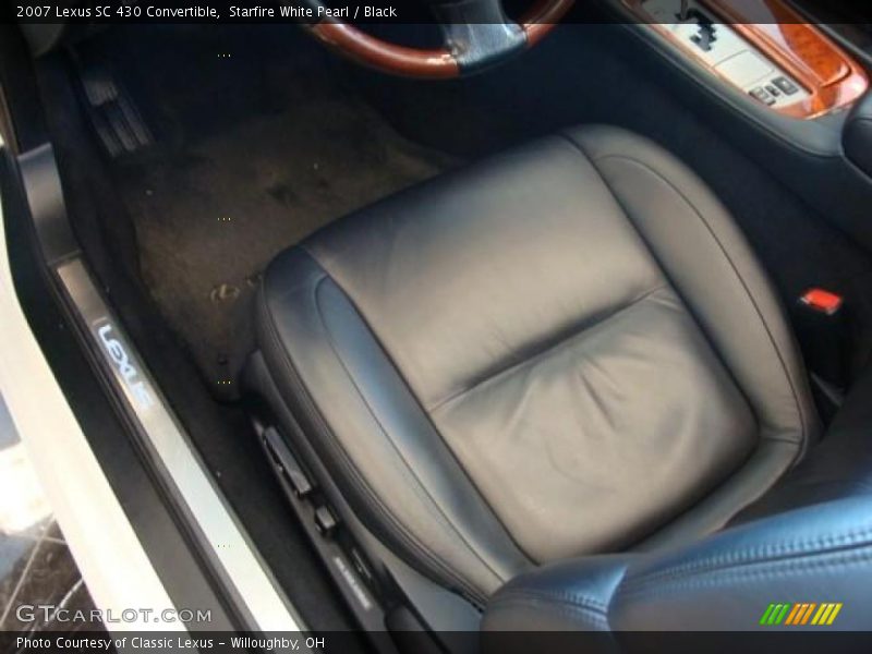 Starfire White Pearl / Black 2007 Lexus SC 430 Convertible