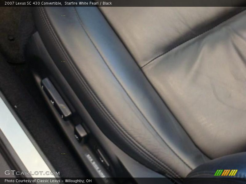 Starfire White Pearl / Black 2007 Lexus SC 430 Convertible