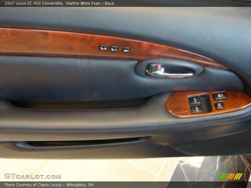 Starfire White Pearl / Black 2007 Lexus SC 430 Convertible