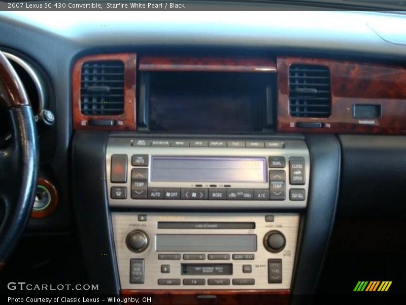 Starfire White Pearl / Black 2007 Lexus SC 430 Convertible