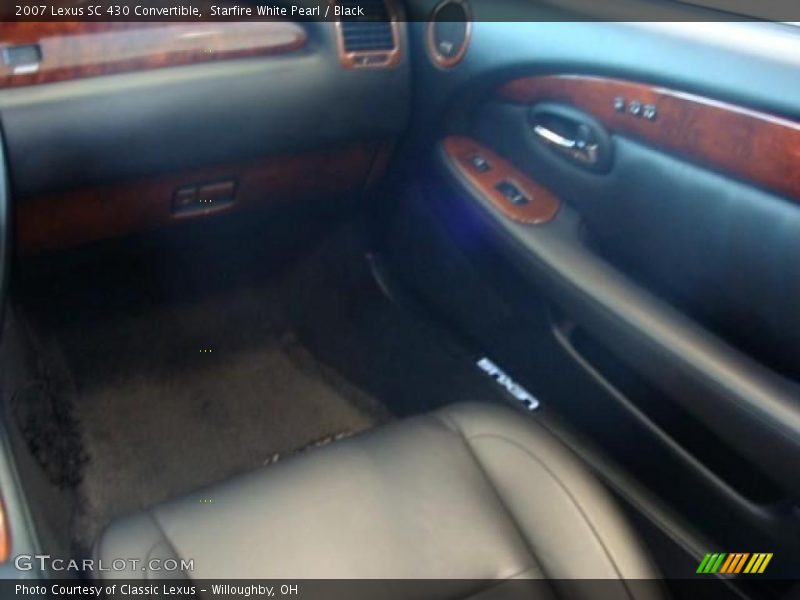 Starfire White Pearl / Black 2007 Lexus SC 430 Convertible