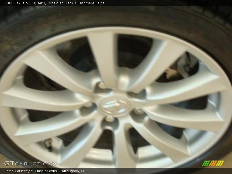 Obsidian Black / Cashmere Beige 2008 Lexus IS 250 AWD