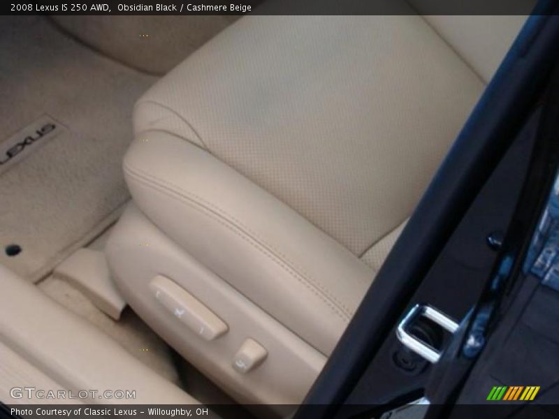 Obsidian Black / Cashmere Beige 2008 Lexus IS 250 AWD