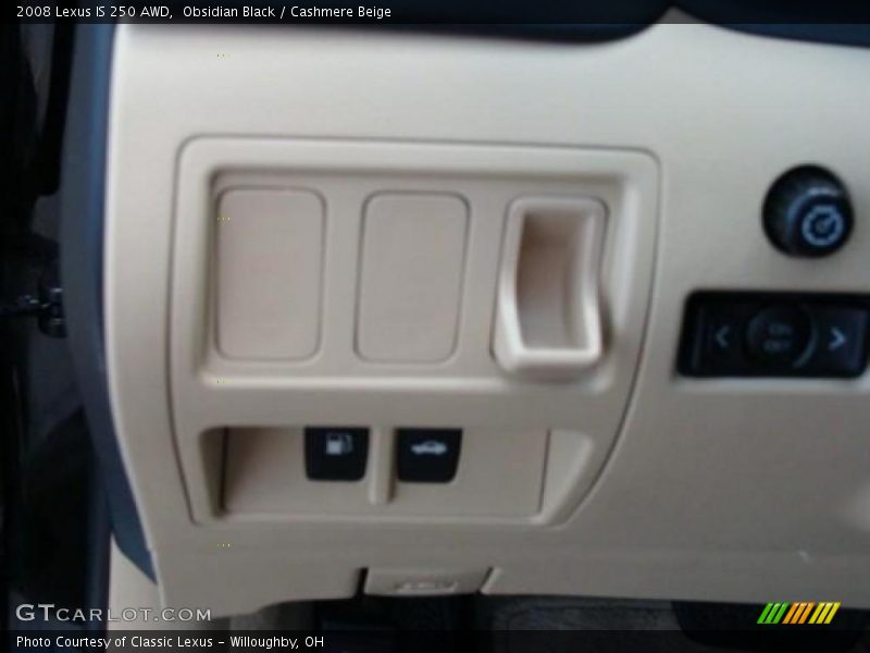 Obsidian Black / Cashmere Beige 2008 Lexus IS 250 AWD
