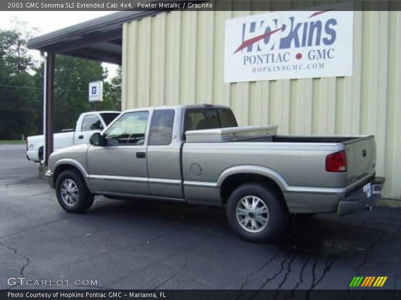 Pewter Metallic / Graphite 2003 GMC Sonoma SLS Extended Cab 4x4