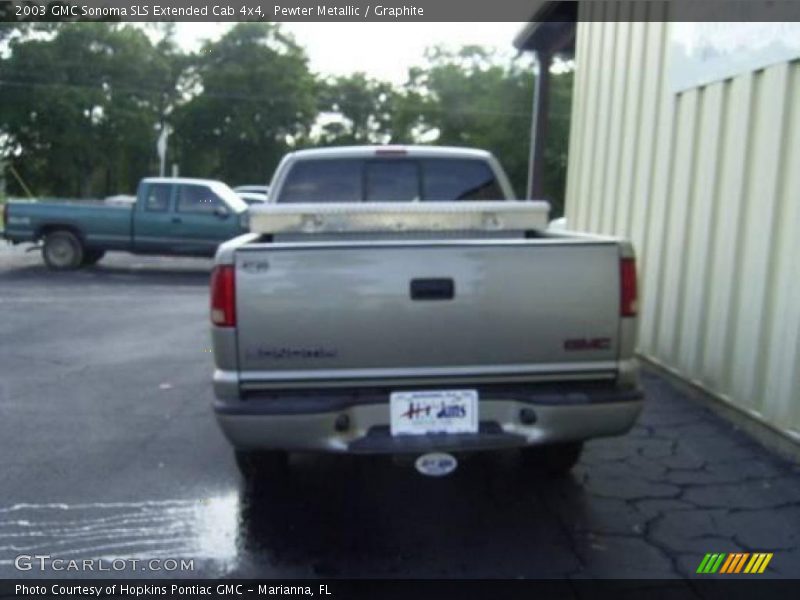 Pewter Metallic / Graphite 2003 GMC Sonoma SLS Extended Cab 4x4