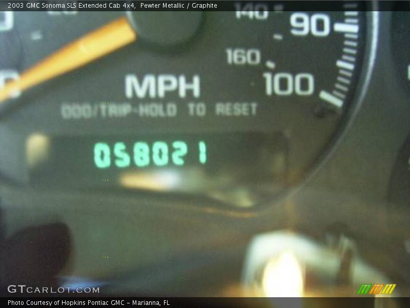 Pewter Metallic / Graphite 2003 GMC Sonoma SLS Extended Cab 4x4