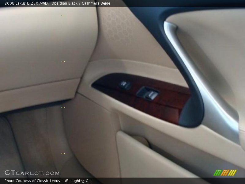 Obsidian Black / Cashmere Beige 2008 Lexus IS 250 AWD