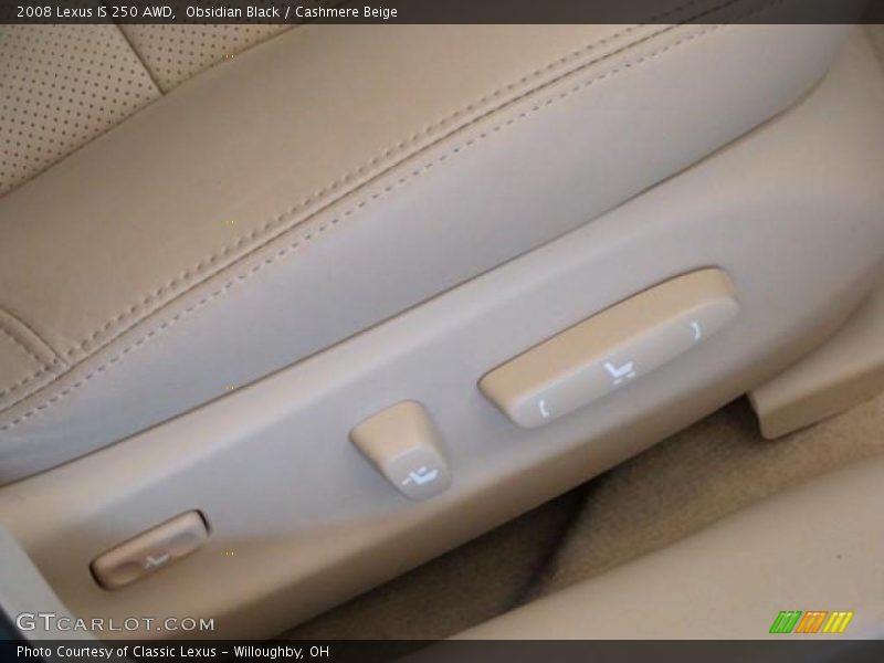 Obsidian Black / Cashmere Beige 2008 Lexus IS 250 AWD