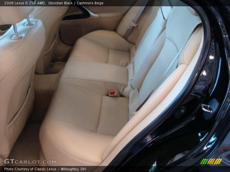 Obsidian Black / Cashmere Beige 2008 Lexus IS 250 AWD