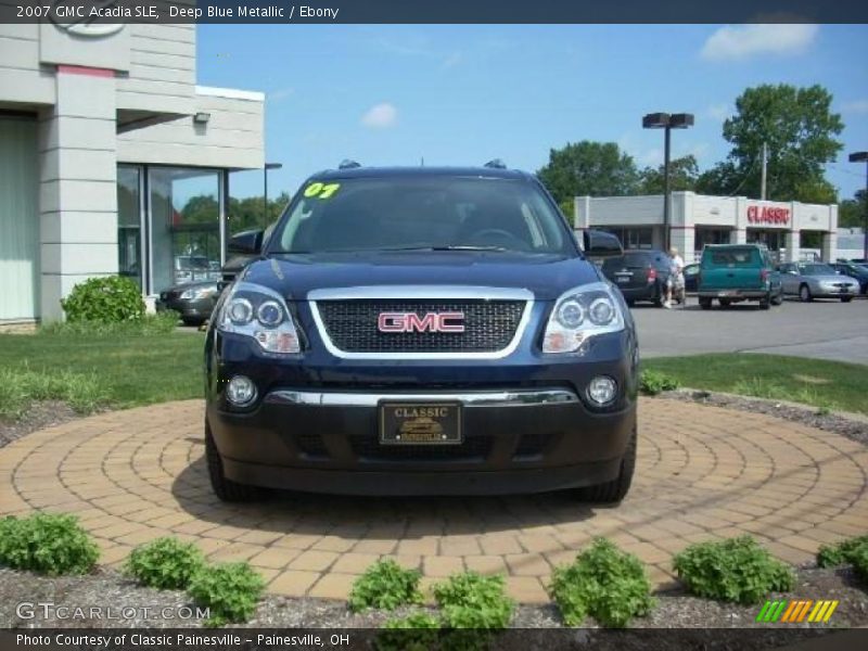 Deep Blue Metallic / Ebony 2007 GMC Acadia SLE