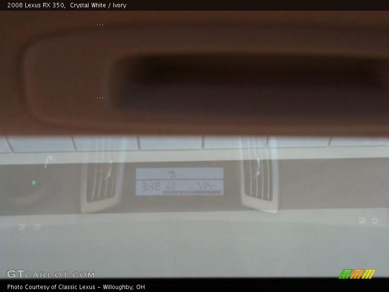 Crystal White / Ivory 2008 Lexus RX 350