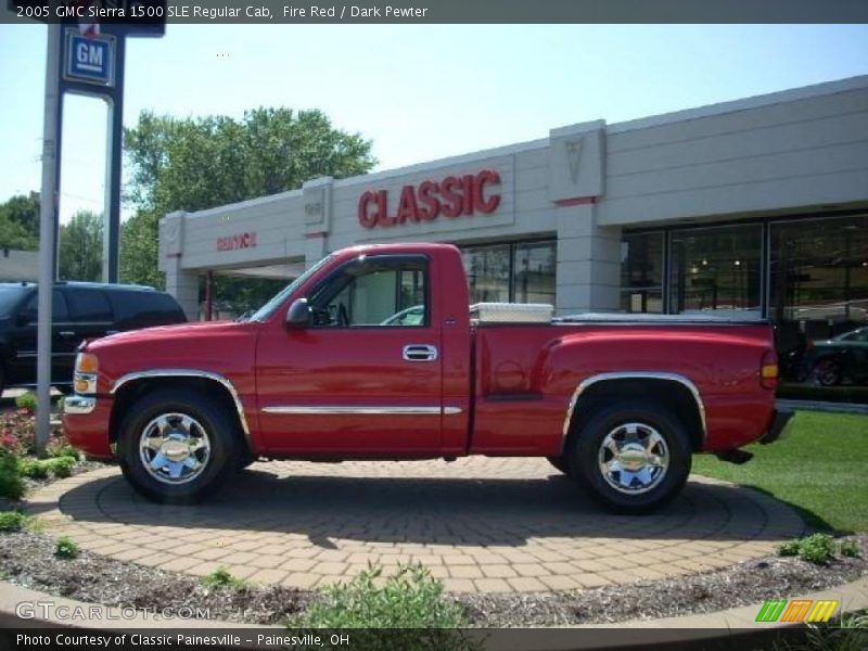 Fire Red / Dark Pewter 2005 GMC Sierra 1500 SLE Regular Cab