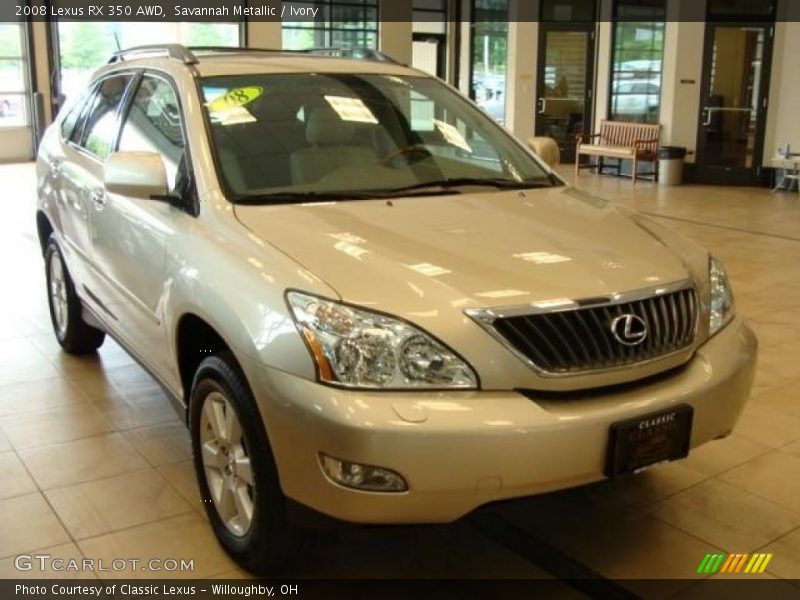 Savannah Metallic / Ivory 2008 Lexus RX 350 AWD