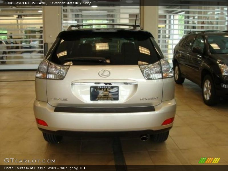 Savannah Metallic / Ivory 2008 Lexus RX 350 AWD