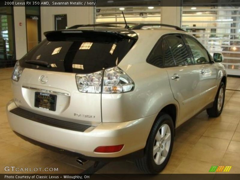 Savannah Metallic / Ivory 2008 Lexus RX 350 AWD