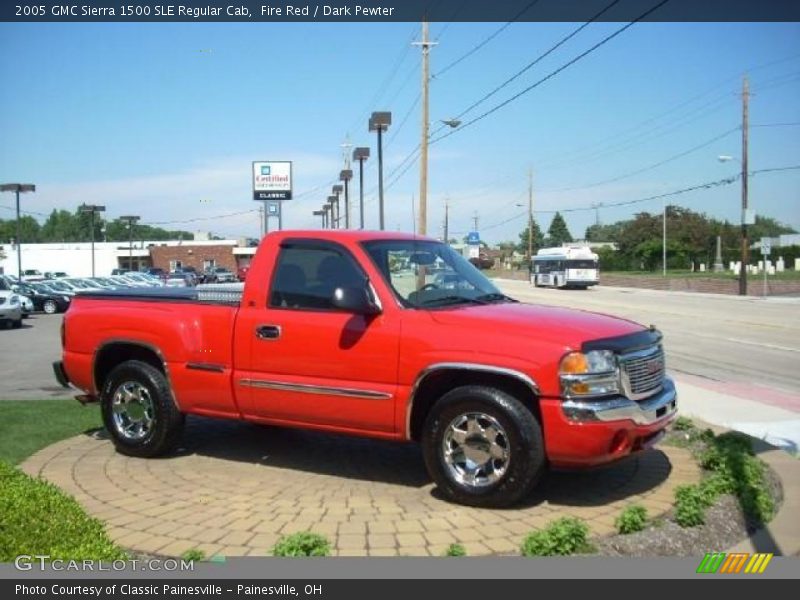 Fire Red / Dark Pewter 2005 GMC Sierra 1500 SLE Regular Cab