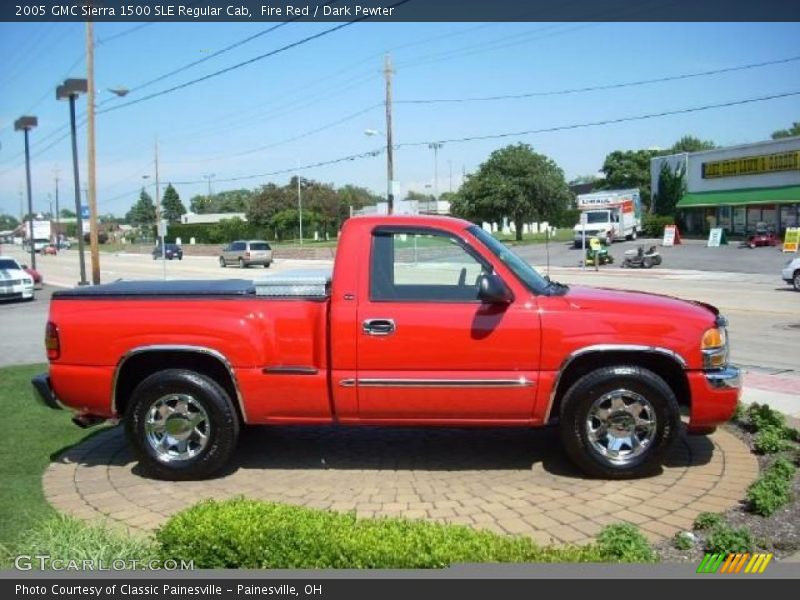 Fire Red / Dark Pewter 2005 GMC Sierra 1500 SLE Regular Cab