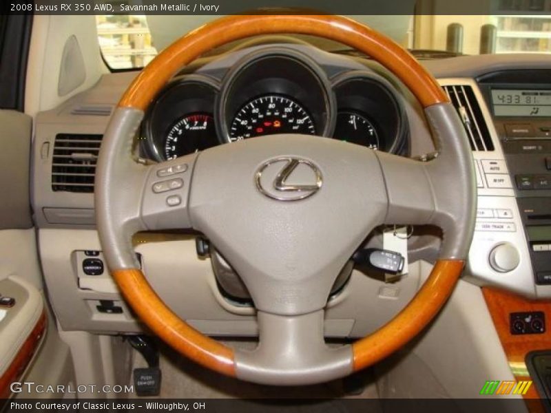 Savannah Metallic / Ivory 2008 Lexus RX 350 AWD