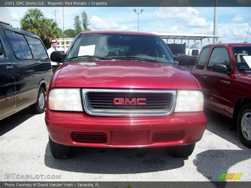 Magnetic Red Metallic / Graphite 2001 GMC Jimmy SLE